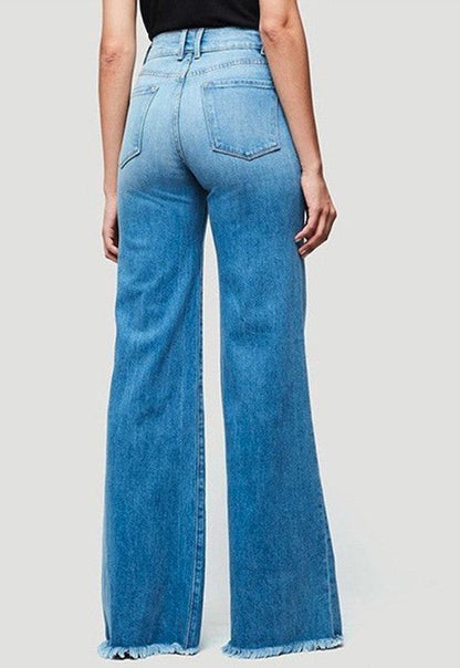 Wide Leg Denim Jeans