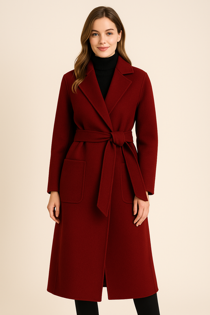 Autumn & Winter Temperament Korean Wool Coat for Women – Elegant &