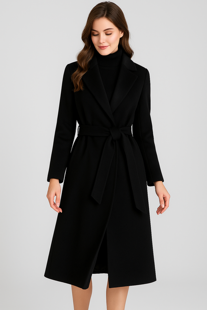 Autumn & Winter Temperament Korean Wool Coat for Women – Elegant &