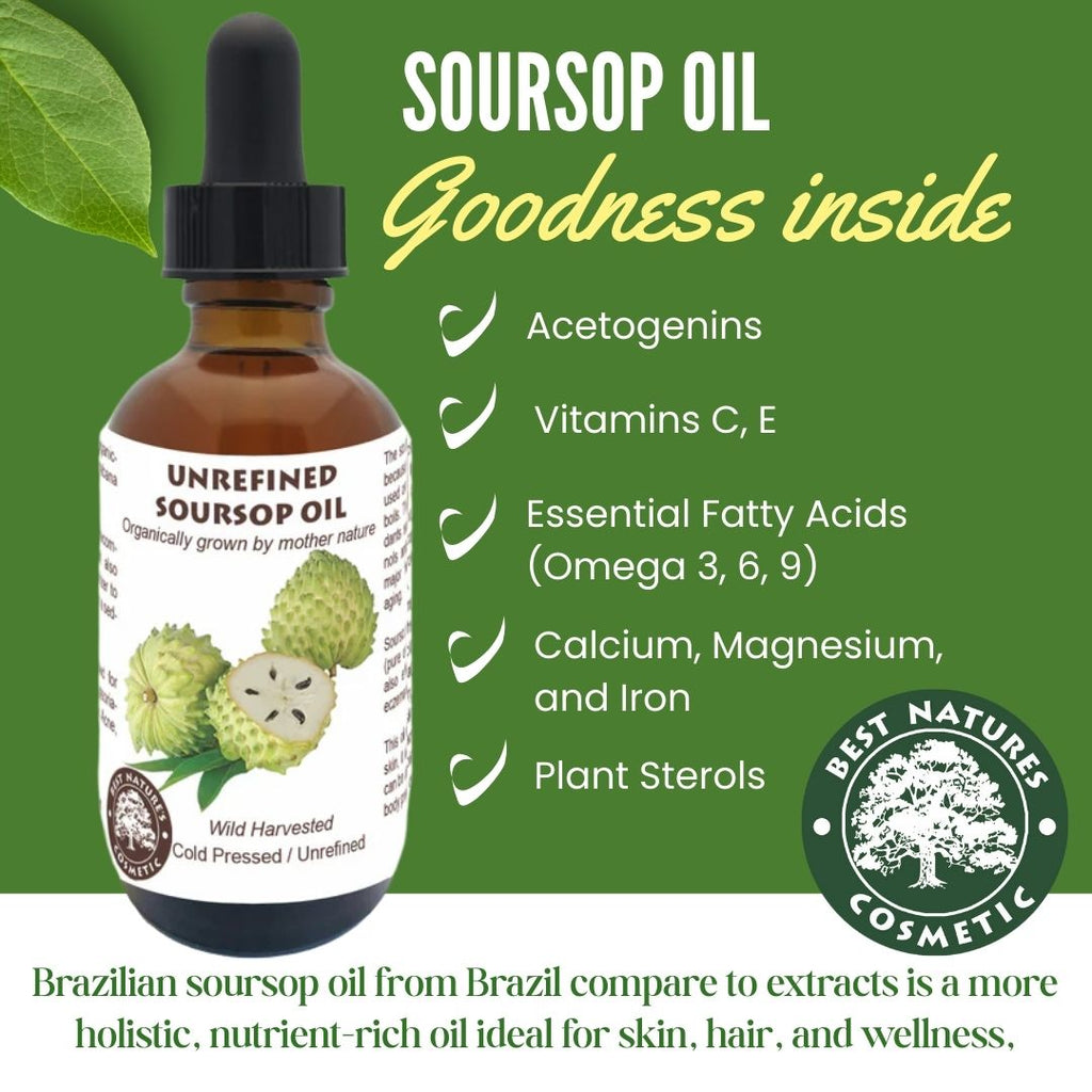 Soursop Graviola Guanabana  Oil (organic, cold pressed, unrefined)