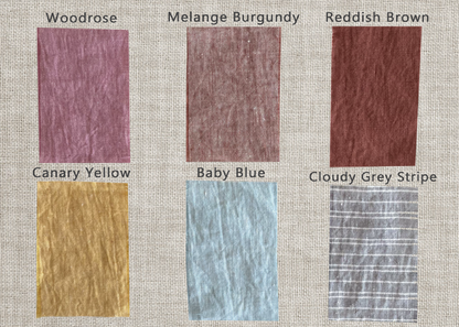 Pale Pink linen wrap dress